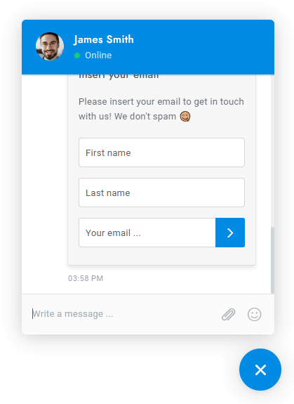 WordPress Chat powered by Dialogflow